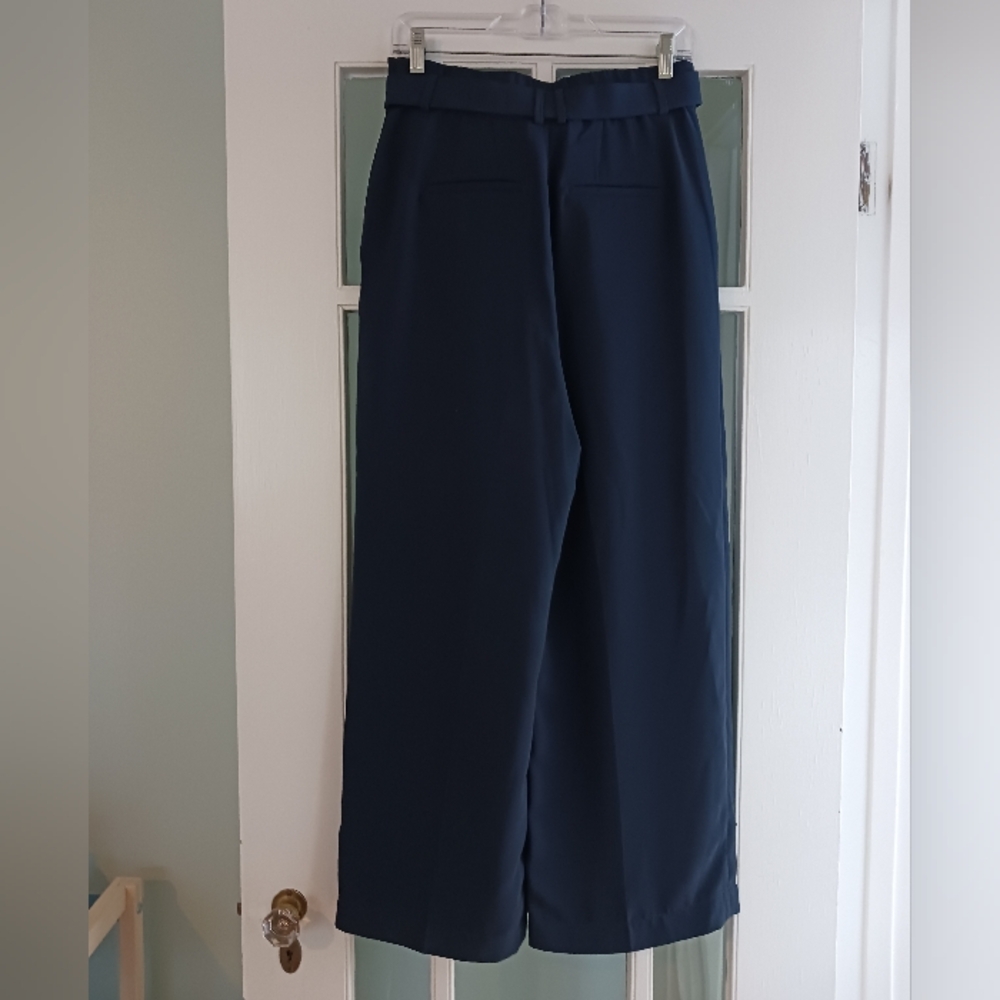Uniqlo High Rise Ribbon Wide Leg Pants - Picture 7 of 7